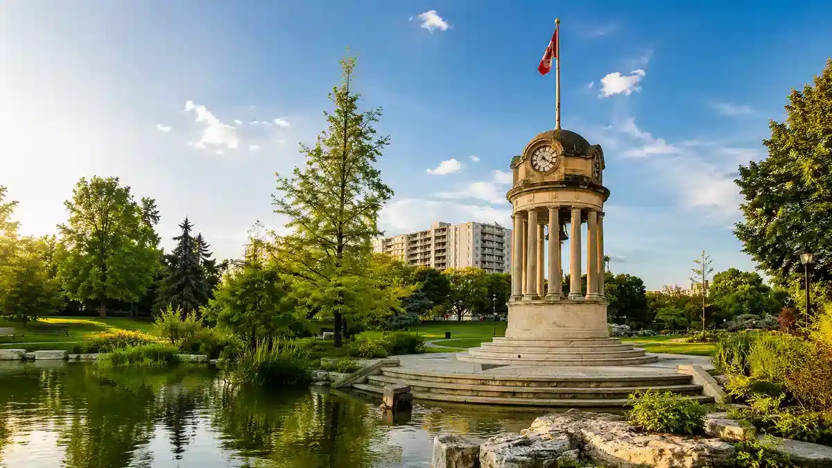 Kitchener Ontario limo service near Victoria Park clock tower